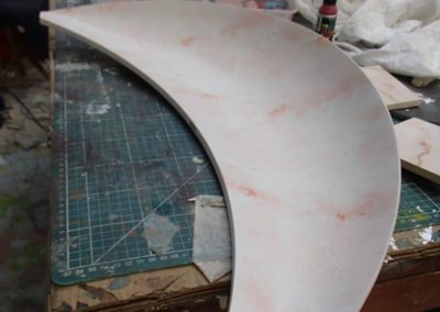 Fantasy pink Breccia marble for mirror "fins"