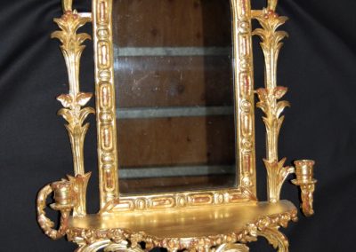 Restored gilt mirror, 1867.